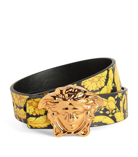 versace collection reversible medusa belt black|Versace belt outlet.